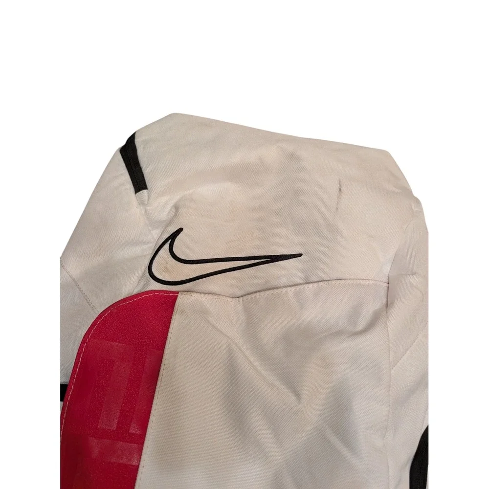 Nike Hoops Elite Pro Basketball Backpack White Black‎ Red BA5555-100